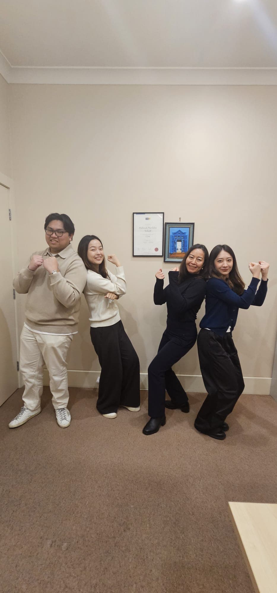 The PFS team together in their Adelaide office